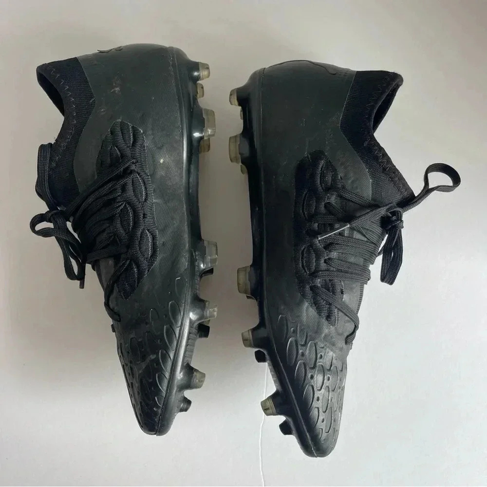 Puma Future 5.3 NETFIT FG/AG Junior (Black/Asphalt) Size 7 - Picture 3 of 10
